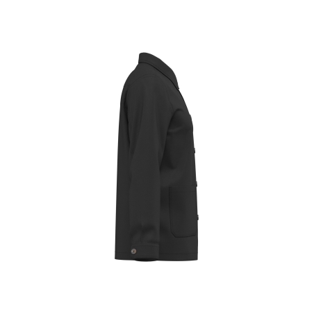 Veste worker écoresponsable délavée Noir – Native Spirit – vue 3