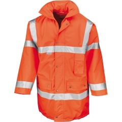 Parka Haute Visibilité Orange Fluo Result – Classe 3 ISO 20471