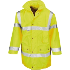 Parka Haute Visibilité Jaune Fluo Result Safeguard – Classe 3