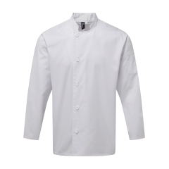 Veste chef cuisinier manches longues Essential Blanc – Premier