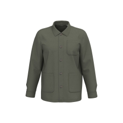 Veste Worker Écoresponsable Délavée Unisexe Vert Kaki – Native Spirit