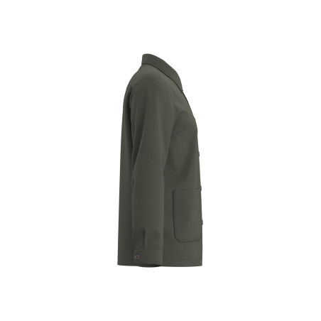 Veste Worker Écoresponsable Délavée Unisexe Vert Kaki – Native Spirit – vue 3