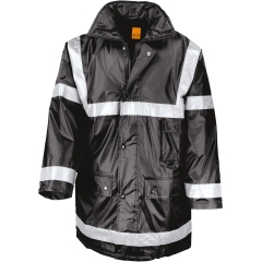 Parka de travail Management Noir Result – Imperméable & Visibilité