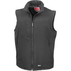Bodywarmer Softshell sans manches Noir – Result