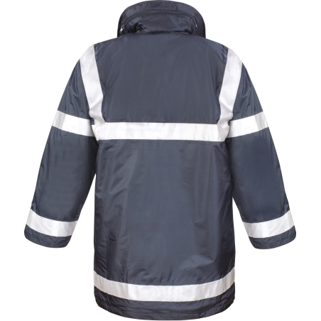 Parka de travail Management Result Marine – Visibilité renforcée – vue 2