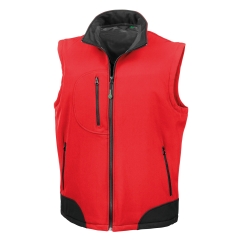 Bodywarmer Softshell Noir Result – Sans Manches 3 Couches