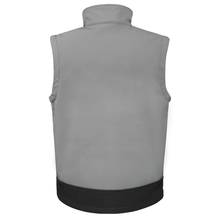 Bodywarmer Softshell Gris Workguard Grey – Result – vue 2
