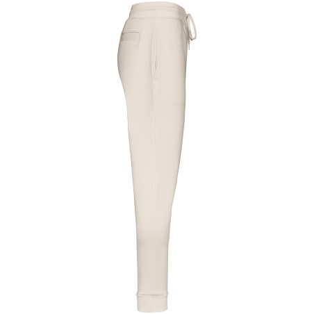 Pantalon jogging écoresponsable homme Blanc Ivoire – Native Spirit – vue 3