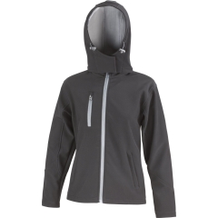 Veste Softshell Capuche Femme Result TX Performance – Noir