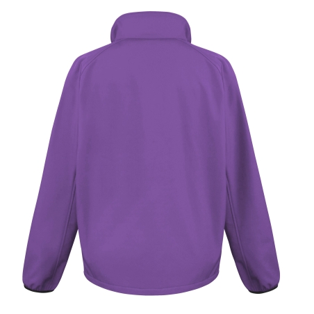 Veste Softshell Homme Violet / Noir Result | Personnalisable – vue 2