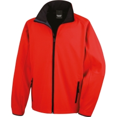 Veste Softshell Homme Rouge / Noir Result – Personnalisable