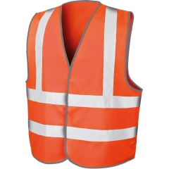 Gilet haute visibilité orange fluorescent Result Motorway