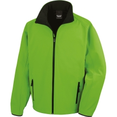 Veste Softshell Homme Vert vif / Noir Result – Personnalisable