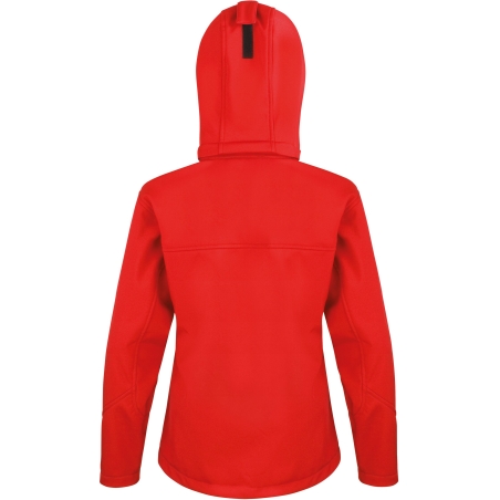 Veste Softshell Capuche Femme Result TX Performance Rouge / Noir – vue 2