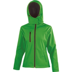 Veste Softshell Capuche Femme Result – Noir