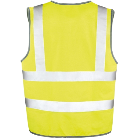 Gilet haute visibilité Jaune Fluorescent Result Motorway – Cat. 2 – vue 2