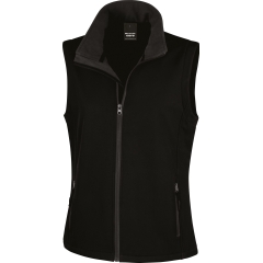 Bodywarmer Softshell Femme Noir – Result Core Printable