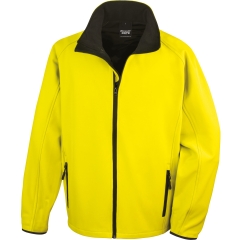 Veste Softshell Homme Jaune / Noir Result – Personnalisable