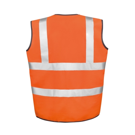 Gilet Haute Visibilité Orange Fluorescent Result – Catégorie 2 – vue 2