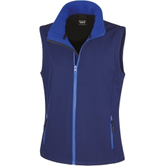 Bodywarmer Softshell Femme Bleu Navy/Royal – Result