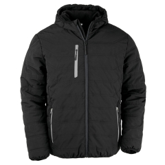Veste matelassée recyclée Noir/Gris Result Black Compass
