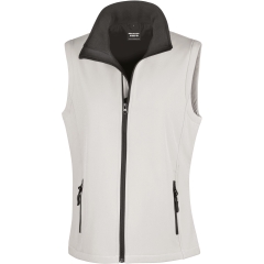 Bodywarmer Softshell Femme Result – Noir (Printable)