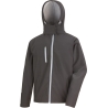 Veste Softshell Capuche Homme Noir / Gris – Result TX Performance