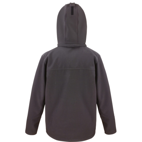 Veste Softshell Capuche Homme Noir / Gris – Result TX Performance – vue 2