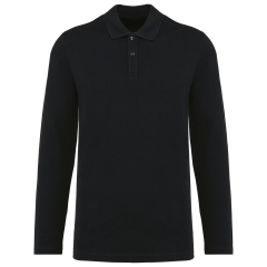 Polo Supima® manches longues homme Noir – Kariban Premium