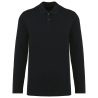 Polo Supima® manches longues homme Noir – Kariban Premium