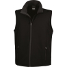Bodywarmer Softshell Homme Noir Result – Personnalisable