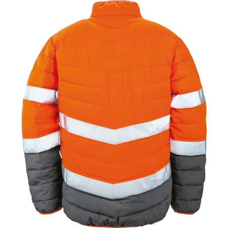 Veste de sécurité haute visibilité Result – Orange Fluo / Gris – vue 2