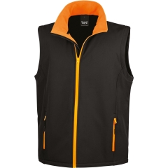 Bodywarmer Softshell Homme Orange Result – Personnalisable