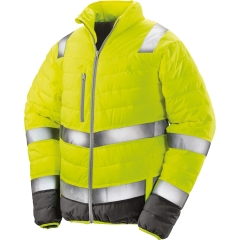 Veste de sécurité haute visibilité toucher doux Gris – Result