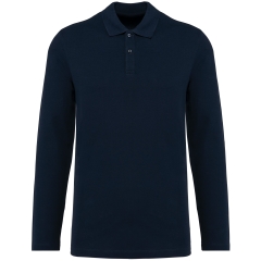 Polo Supima® manches longues homme Marine – Kariban Premium