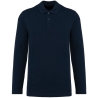Polo Supima® manches longues homme Marine – Kariban Premium