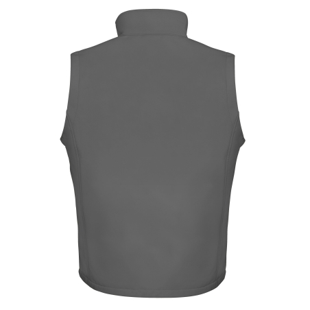 Bodywarmer Softshell Homme Anthracite / Noir Result – Personnalisable – vue 2
