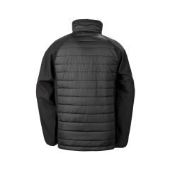 Veste Softshell Rembourrée Recyclée Noir – Result Black Compass