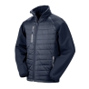 Veste softshell rembourrée recyclée Result – Gris (Navy/Grey)