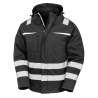 Veste Softshell Haute Visibilité Noir Result – Manteau Dynamique