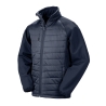 Veste softshell rembourrée recyclée Marine – Result Black Compass