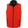 Bodywarmer Softshell Homme Noir Result – Coupe Slim Personnalisable