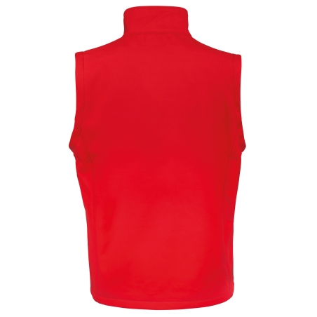 Bodywarmer Softshell Homme Noir Result – Coupe Slim Personnalisable – vue 2