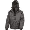 Parka 3-en-1 Softshell Noir Result – Veste Travail Imperméable