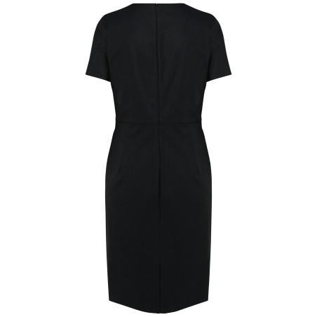 Robe droite Noire Kariban Premium – Tenue professionnelle – vue 2