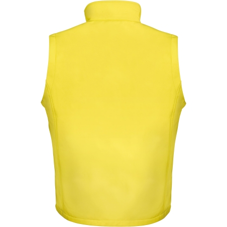 Bodywarmer Softshell Homme Jaune / Noir – Result Core (Printable) – vue 2