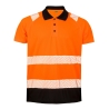 Polo de Sécurité Recyclé Orange/Noir Haute Visibilité Result