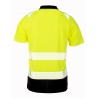 Polo de sécurité recyclé haute visibilité Noir/Jaune Result – vue 2