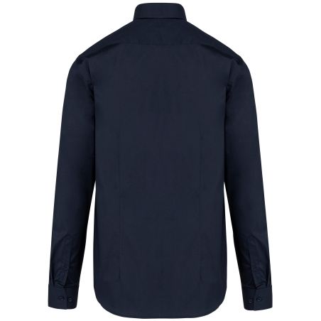 Chemise Popeline Manches Longues Homme Marine – Kariban Premium – vue 2