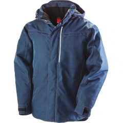Parka robuste "effet denim" Marine